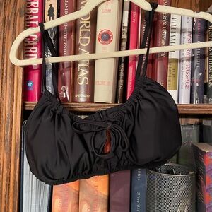 Old Navy Black Ruched Bikini Top